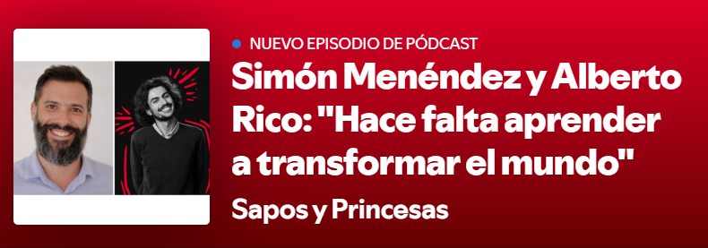 Ashoka España (@ashokaspain) on Twitter photo 🎓🗨️📖Con motivo del lanzamiento del libro "Una educación que transforma", <a href="/simon_menendez/">Simón Menéndez</a> y <a href="/AlRicoTrigo/">Alberto Rico Trigo</a> han participado en el podcast <a href="/SaposyPrincesas/">Sapos y Princesas</a> de <a href="/NoraKurtin/">Nora Kurtin</a> .
Un episodio sobre la importancia de la educación a la hora de transformar el mundo 👇
saposyprincesas.elmundo.es/consejos/educa… 🎓🗨️📖Con motivo del lanzamiento del libro "Una educación que transforma", <a href="/simon_menendez/">Simón Menéndez</a> y <a href="/AlRicoTrigo/">Alberto Rico Trigo</a> han participado en el podcast <a href="/SaposyPrincesas/">Sapos y Princesas</a> de <a href="/NoraKurtin/">Nora Kurtin</a> .
Un episodio sobre la importancia de la educación a la hora de transformar el mundo 👇
saposyprincesas.elmundo.es/consejos/educa…