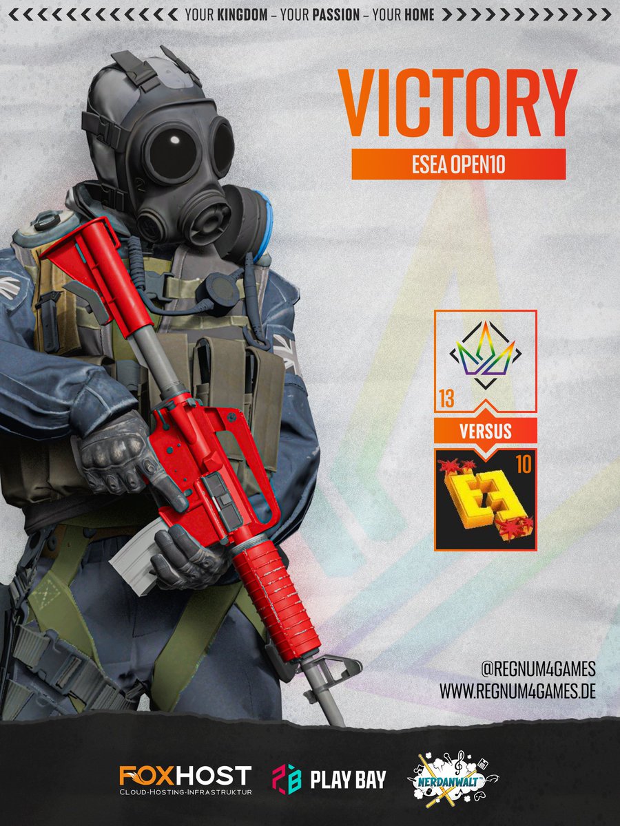 regnum4games (@regnum4games) on Twitter photo #Victory! Nach einem unglaublich starken Comeback sichert sich unser #OLDSQL Academyteam in der <a href="/ESEA/">ESEA League</a> Open10 das 6:1!
Danke an @r4g_joel für den Cast!
#getcrowned | #r4g #Victory! Nach einem unglaublich starken Comeback sichert sich unser #OLDSQL Academyteam in der <a href="/ESEA/">ESEA League</a> Open10 das 6:1!
Danke an @r4g_joel für den Cast!
#getcrowned | #r4g