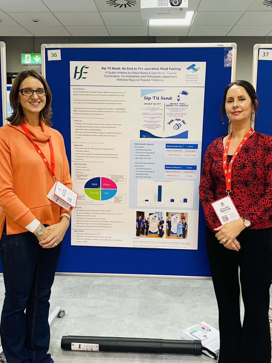BurkeAllison5's tweet photo. Great day @noca_irl conference 2025. Delighted to present our poster on our Sip til Send Quality Initiative
@OrlaMhuris https://t.co/lmiVXuMW74