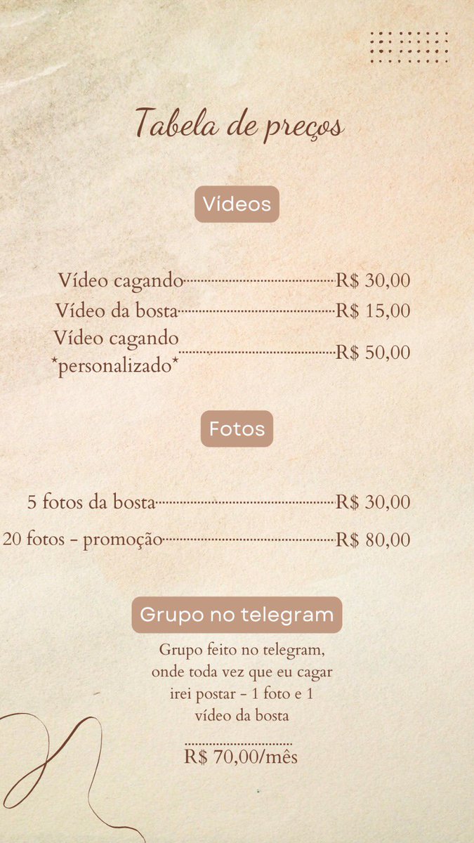 Jade2kO1's tweet photo. TABELA DE VALORES SCAT  
🍫🌸

ANTES DE ME CHAMAR, LEIA:  

-Não vendo cocô pra consumo, a não ser que você seja de Porto Alegre;
-Não faço nada presencial; https://t.co/mZa2aHnwz8