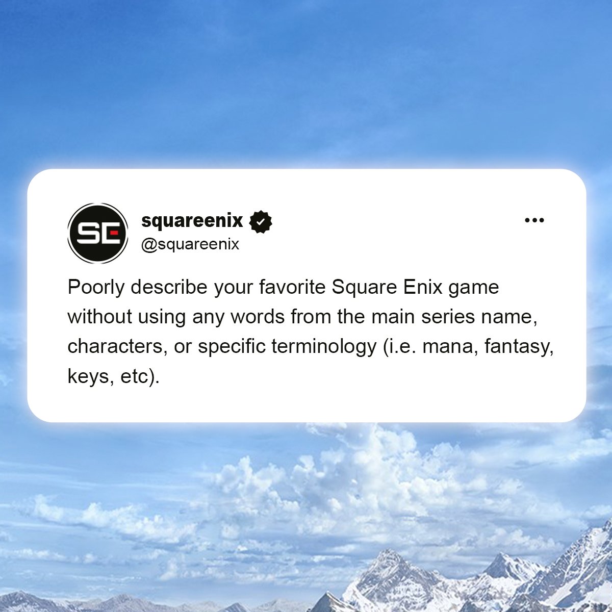 Square Enix tweet media