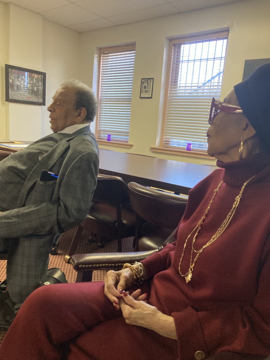 Today is Rosa Parks 112th Heavenly Birthday… and yes she did sit for us to stand up… having Ambassador Young and his wife Carolyn at the dedication of the Dr. Evelyn Gibson Lowery Building on 328 Auburn Ave… Mrs. Lowery taught me if I stay ready I do not have to get ready 😊🙏