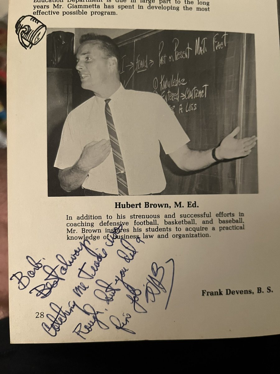 trap1305's tweet photo. @awfulannouncing Hubie Brown as a teacher and coach at Fair Lawn HS in NJ during the 60s https://t.co/893mmvEzzK