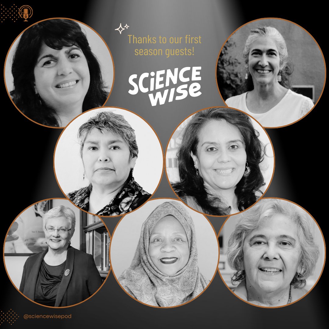 ScienceWisePod's tweet image. As we approach the release of our 2nd season, we want to thank our 1st season guests for sharing their incredible science trajectories! 😍
If you haven't heard from them, run to Science Wise on your favorite podcast platform and share with your friends!
pod.link/1715048894