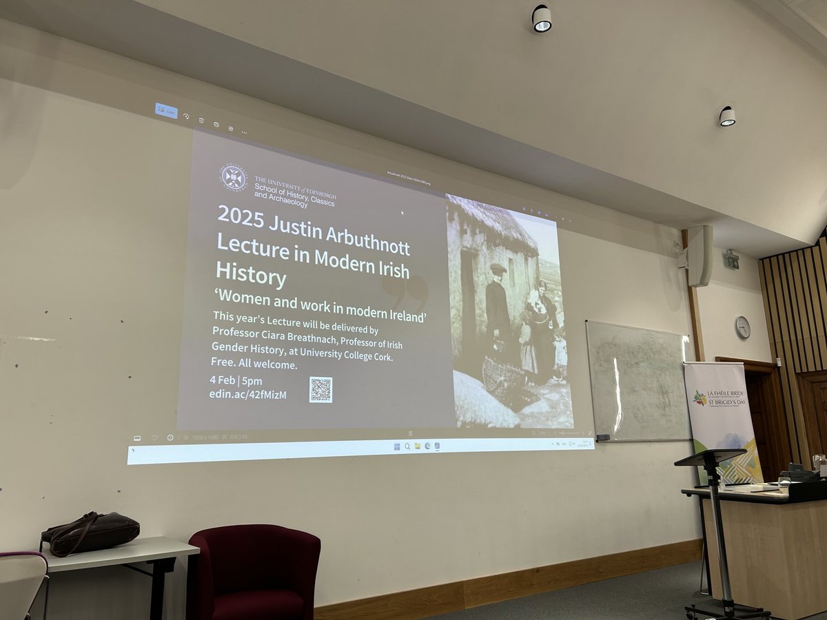 DrJAThor's tweet photo. Thank you ⁦@HCAatEdinburgh⁩ for hosting a really interesting lecture by prof Breathnach! It was fascinating to hear about photos as a historical source material! https://t.co/5evGk3ltlA