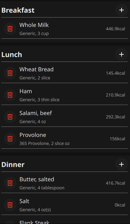 OpenFitnessPal's tweet photo. Search for foods using MyFitnessPal's extensive nutrition database and track them with an intuitive mobile UI.

You can also cache previously-searched foods, enabling quick and even offline food searches. https://t.co/WtcAOjsnJ2