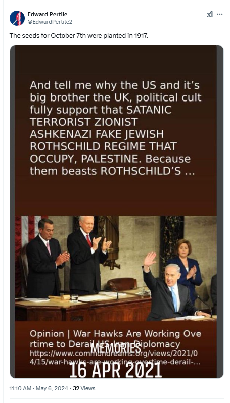 StopAntisemites's tweet photo. Terrifying news out of Suffolk County, NY. Parents, how would you feel knowing your child's school bus driver is a vile antisemitic bigot? Ed Pertile:

- calls Zionism—a belief held by 95%+ of Jews—"a cancer, insanity, evil," & compares Jews to Nazis & the KKK
- defends Hamas, a terror group responsible for murder, kidnapping, & rape of men, women, & children, while comparing them to Nelson Mandela
- supports the 10/7 massacre, calling victims "fake & satanic Jews"
- claims Jewish organizations control the government