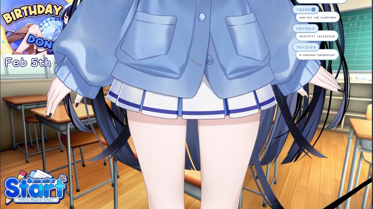 scarlet_otk's tweet image. school outfit is very cute and attractive and suits Rem very well💙 Definitely a class and school popular person!
#REMKanashibari 
#LiveDreaming