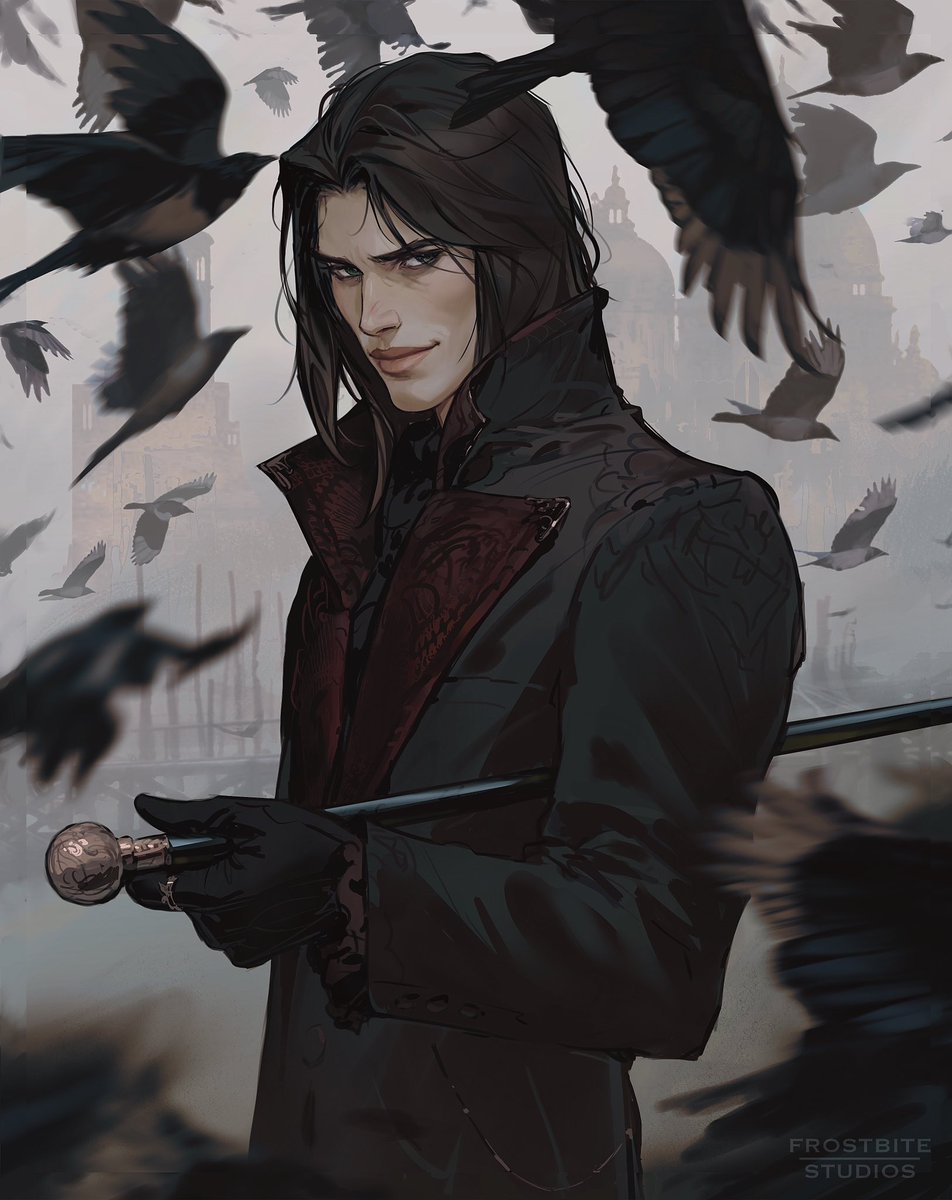 Frostbite.Studios (@frostedsparrow) on Twitter photo Had the absolute pleasure of illustrating Andreyen for <a href="/cassieclare/">Cassandra Clare</a> ‘s THE RAGPICKER KING! Gentleman death, come to take your soul. 🐦⬛🃏♦️⚔️ #swordcatcher #theragpickerking #cassandraclare #bookart Had the absolute pleasure of illustrating Andreyen for <a href="/cassieclare/">Cassandra Clare</a> ‘s THE RAGPICKER KING! Gentleman death, come to take your soul. 🐦⬛🃏♦️⚔️ #swordcatcher #theragpickerking #cassandraclare #bookart