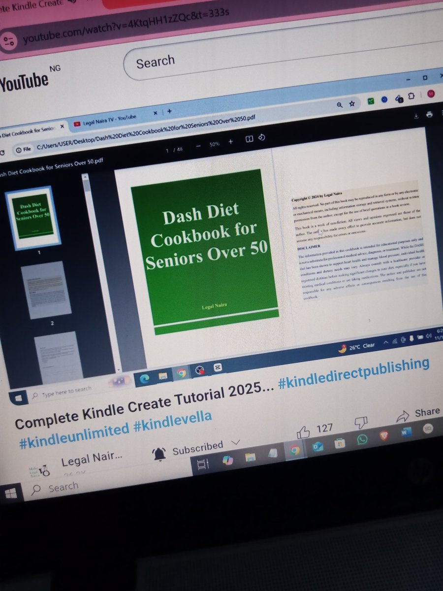 Aniesam2's tweet photo. Hello Boss @legalnairatv good evening, please i was watching one of your videos on YouTube, the video is about Kindle created, I can't see "Read sample" on Amazon after my book went live. Please what could be the problem, can the book still be sold without showing "Read sample"? https://t.co/huzM23X62y