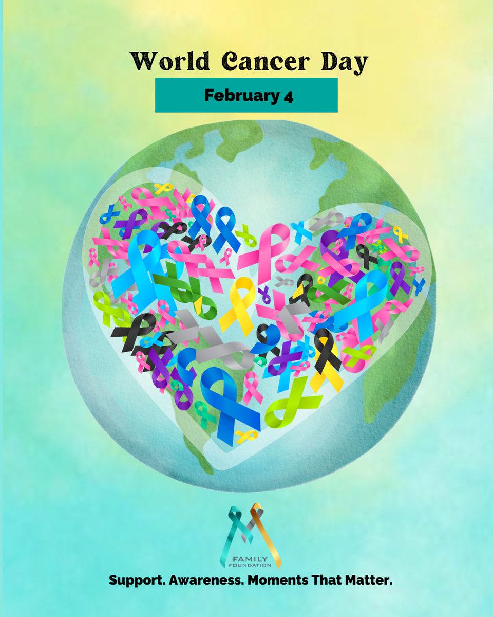 MFamilyFoundat1's tweet image. Today is #WorldCancerDay—a day to honor brave individuals facing cancer. We remember those we've lost, stand with those fighting cancer, &amp;amp; raise awareness for life-saving treatments. Together, we can make a difference—donate today.
#FundHope #FundMoments
 
buff.ly/4hJG0gw