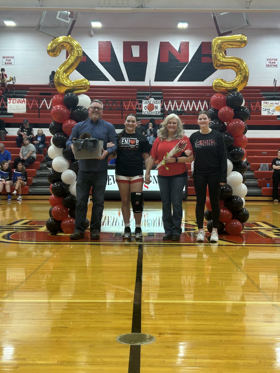 GBB senior night last night! Thanks for all the memories Jenna Adams, Addison Gould, Izzy Hughes and Molly Shuster!
