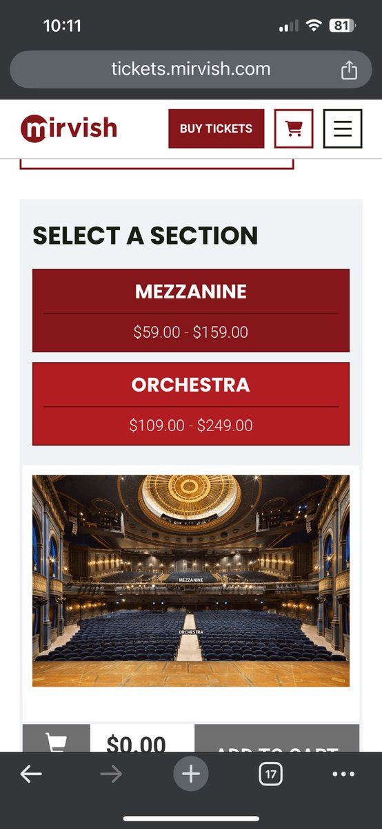 Rpw01's tweet photo. @Mirvish @CAA 

Can someone at either @Mirvish or @CAA explain why when using my CAA “discount” for Mirvish events, tickets have a higher starting price for seats than the general public? All lower priced seats are greyed out forcing CAA members to buy the higher priced tickets. https://t.co/tfdAcr6SE6