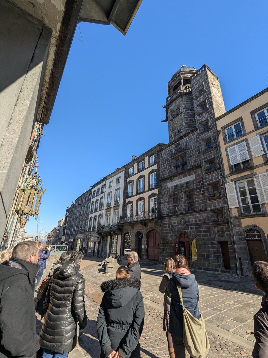 Belle journée pour une visite de la Tour de l'horloge de Riom !