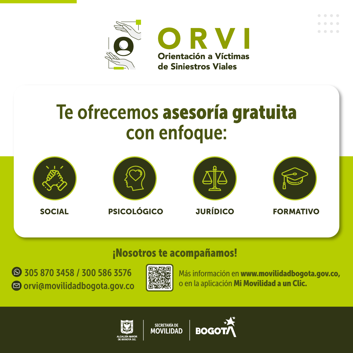 SectorMovilidad's tweet photo. 🗣️En el Centro de Orientación para Víctimas de Siniestros Viales contamos con una amplía oferta de formación totalmente gratuita.

Consulta las charlas y talleres e inscríbete aquí https://t.co/gZcYAeWeZ2 

¡Inscríbete! ✅ #ORVI https://t.co/o6Eo3hAN0b