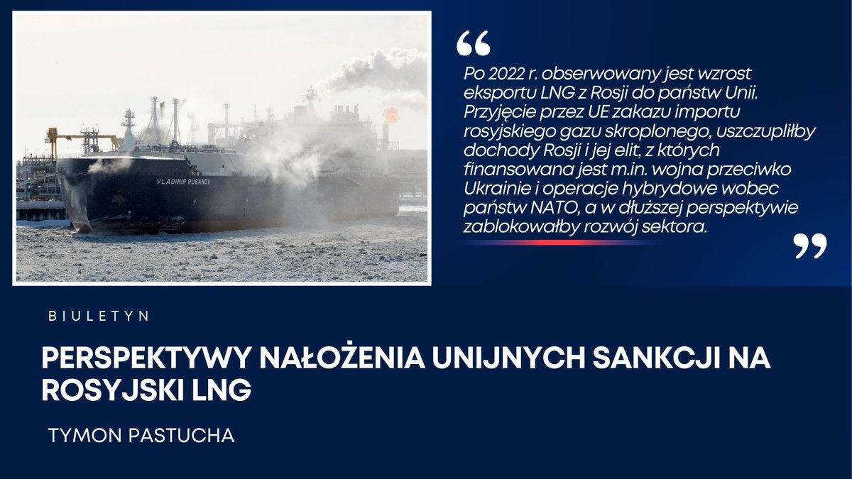 PISM (@pism_poland) on Twitter photo Nałożeniu unijnego embarga na Rosyjskie LNG sprzyjają sytuacja na globalnym rynku gazu skroplonego, ostatnie restrykcje USA wobec rosyjskiego sektora energii i zapowiedzi administracji Trumpa zwiększenia amerykańskiego eksportu LNG do UE, pisze <a href="/TymonPastucha/">Tymon Pastucha</a> Nałożeniu unijnego embarga na Rosyjskie LNG sprzyjają sytuacja na globalnym rynku gazu skroplonego, ostatnie restrykcje USA wobec rosyjskiego sektora energii i zapowiedzi administracji Trumpa zwiększenia amerykańskiego eksportu LNG do UE, pisze <a href="/TymonPastucha/">Tymon Pastucha</a>