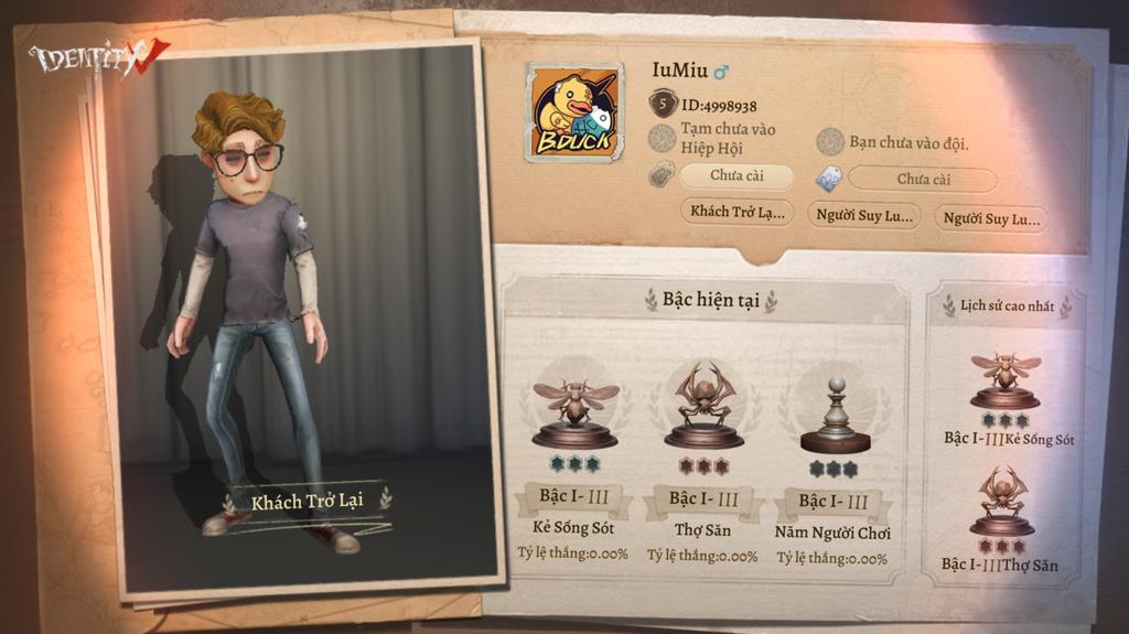 Cnthin2's tweet photo. Tôi đang chơi Identity V. Bạn nghĩ đó là game ư? https://t.co/aBAXnDTMR9