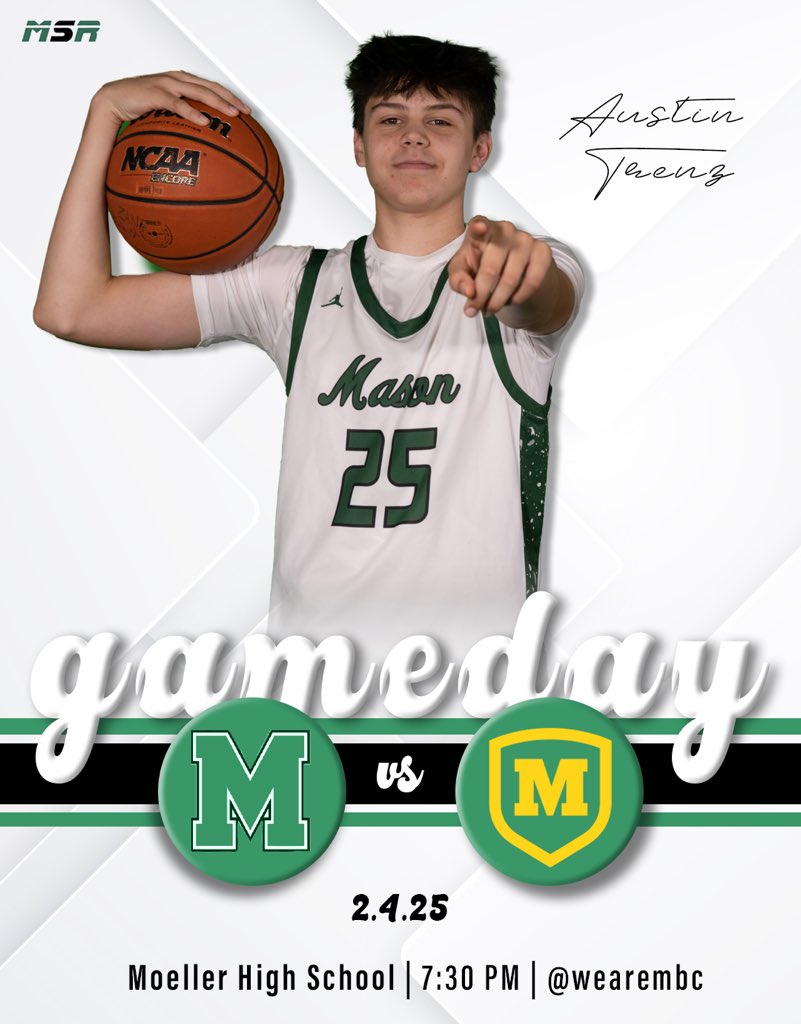 Mason Sports Radio (@mhssportsradio) on Twitter photo GAMEDAYโผ๏ธ
๐| <a href="/BasketballMason/">Mason Comets Boys Basketball</a> takes on the Moeller Crusaders
๐| Moeller High School
โฐ| 7:30 PM
๐๏ธ| <a href="/TrevorRose5477/">Trevor Rose</a> & @daniel_pennetti711
๐บ| Tune in @ wearembc on YouTube
Graphic: <a href="/alyssaf0723/">Alyssa</a> GAMEDAYโผ๏ธ
๐| <a href="/BasketballMason/">Mason Comets Boys Basketball</a> takes on the Moeller Crusaders
๐| Moeller High School
โฐ| 7:30 PM
๐๏ธ| <a href="/TrevorRose5477/">Trevor Rose</a> & @daniel_pennetti711
๐บ| Tune in @ wearembc on YouTube
Graphic: <a href="/alyssaf0723/">Alyssa</a>