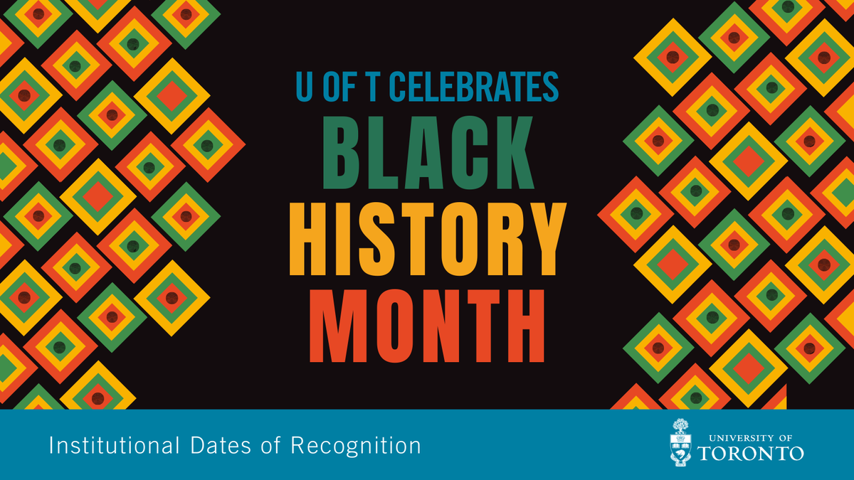 February is Black History Month. To learn more about this month, find Inclusive Guides, and related resources, please visit the Dates of Recognition, Observance &amp; Celebration webpage on the Division of People Strategy, Equity &amp; Culture website: uoft.me/bgx #UofT