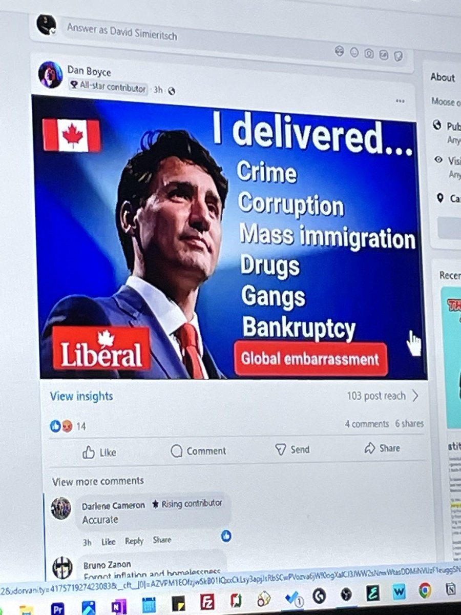 <a href="/trishathafisha/">Unacceptable Trisha</a> <a href="/MadelnCanada/">Made In Canada</a> I hear ya eh! I’m surprised #Montreal put the title in both languages, but they really messed up &amp; should have put #Trudeau pic as he didn’t address our border in 2018 when #Trump told him too
&amp;again in 2025 had to be directed by
🇺🇸<a href="/realDonaldTrump/">Donald J. Trump</a> again!