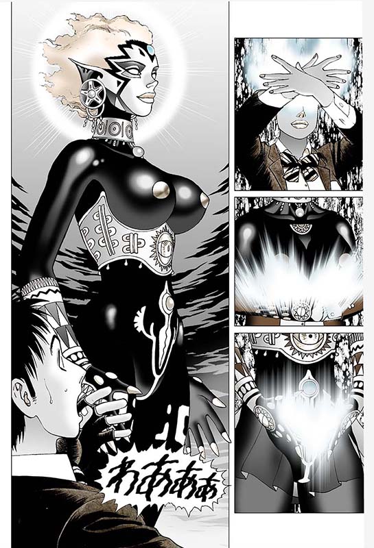 女ウルトラマ○がどうとかいう話題がTLを流れていきますが2008年頃にケータイ漫画として連載した拙著『戦闘女神アヌンガ』を再掲しておきます 