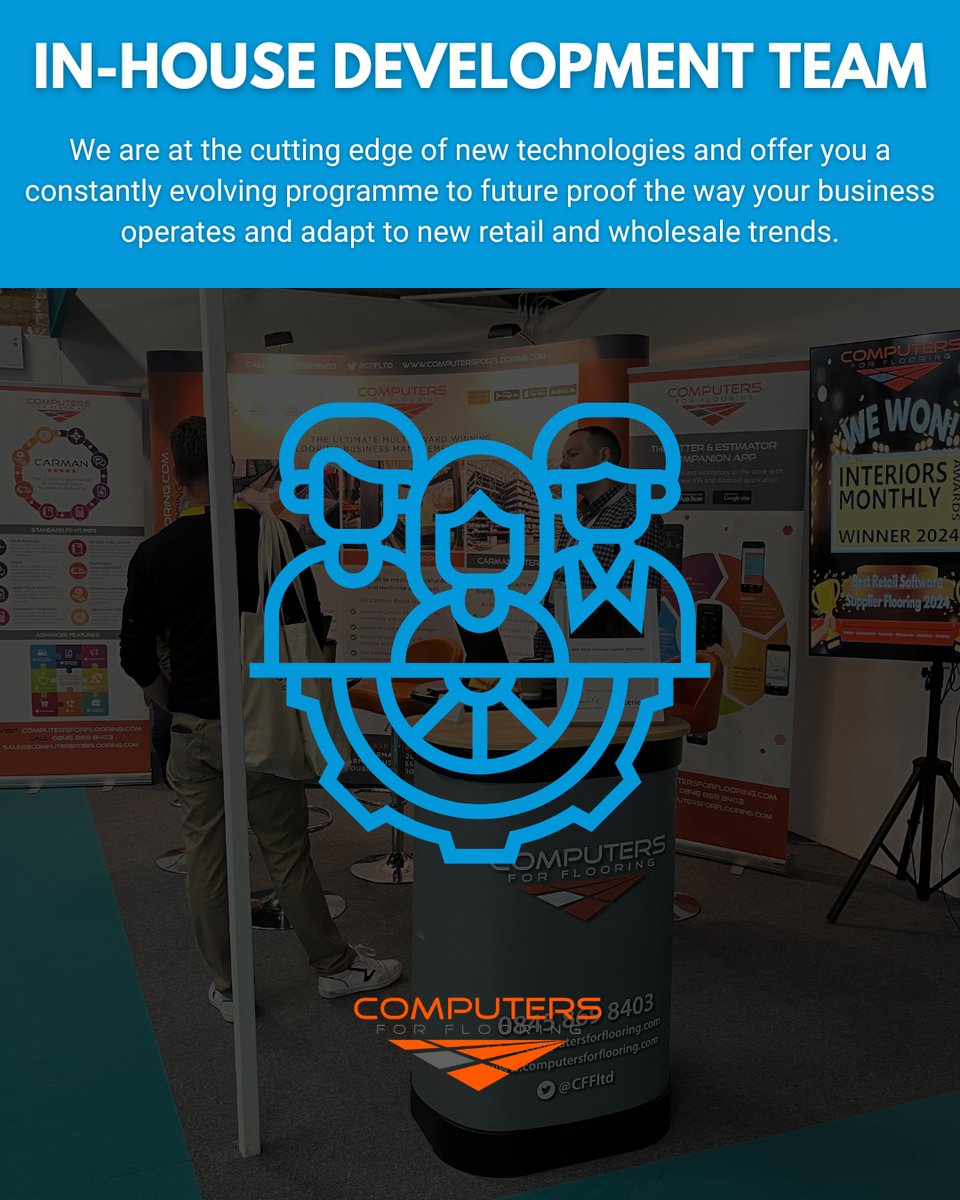 CFFltd's tweet photo. We leverage cutting-edge technology to future-proof your business, helping you adapt to evolving retail and wholesale trends 👨‍💻

#ComputersForFlooring #FlooringProfessionals #FlooringExperts #FlooringBusiness #FlooringCompany #Contractor #FloorFitter https://t.co/H9iTwyWNbF