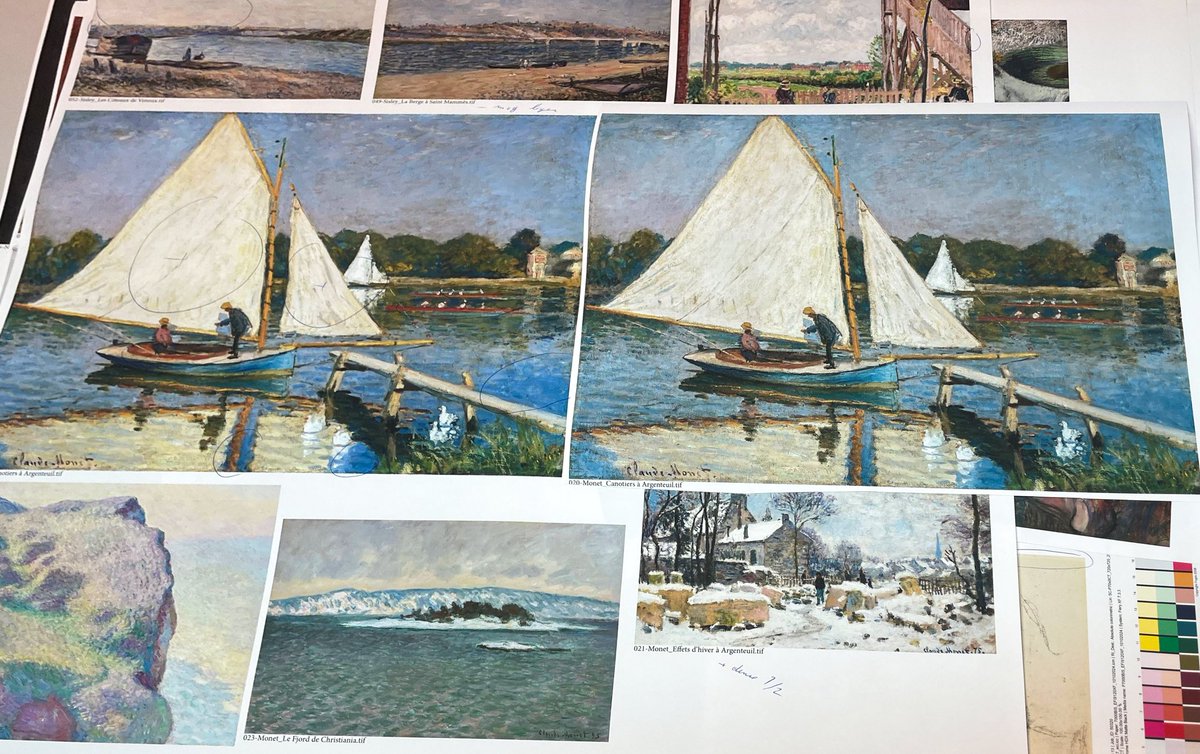 Coup d'œil en coulisses ! 👀 | La préparation du catalogue de notre prochaine exposition "La Collection Nahmad. De Monet à Picasso" suit son cours avec les ajustements de la colorimétrie !

Rendez-vous le vendredi 28 mars pour la réouverture du musée 😉
#ExpoCollectionNahmad