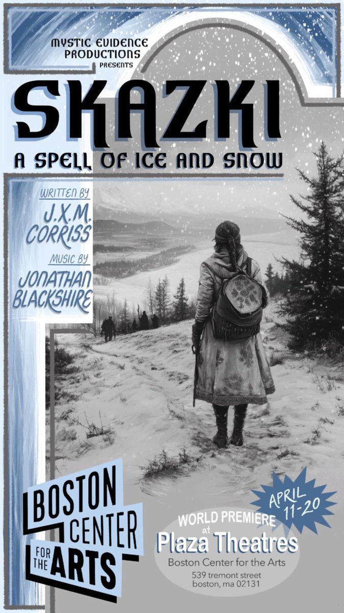Oh I guess I should also plug that I wrote a musical based on Russian mythology and it's opening this spring in Boston!!