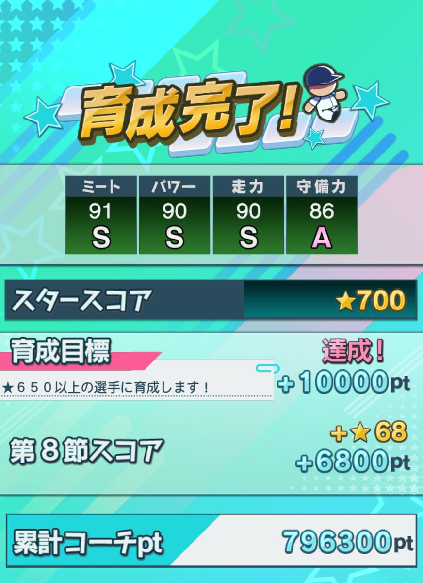 くううぅ惜しい🥴🥴
けど特訓コーチ手に入れたけん完！！
ぜんぜんサクッと終わらんこれ🤷‍♀️