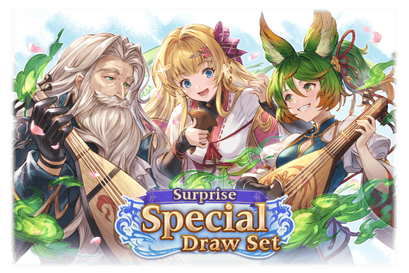 granblue_en's tweet photo. While we were sleeping: Surprise! The latest Surprise Special Draw set is here. For 3000 mobacoin (or equivalent), you will receive a 10-part draw ticket and a special pick ticket.

Not eligible for this round: Goblin Mage (SSR), Maleagant, and Feena (Light) https://t.co/hHEMdhko1R