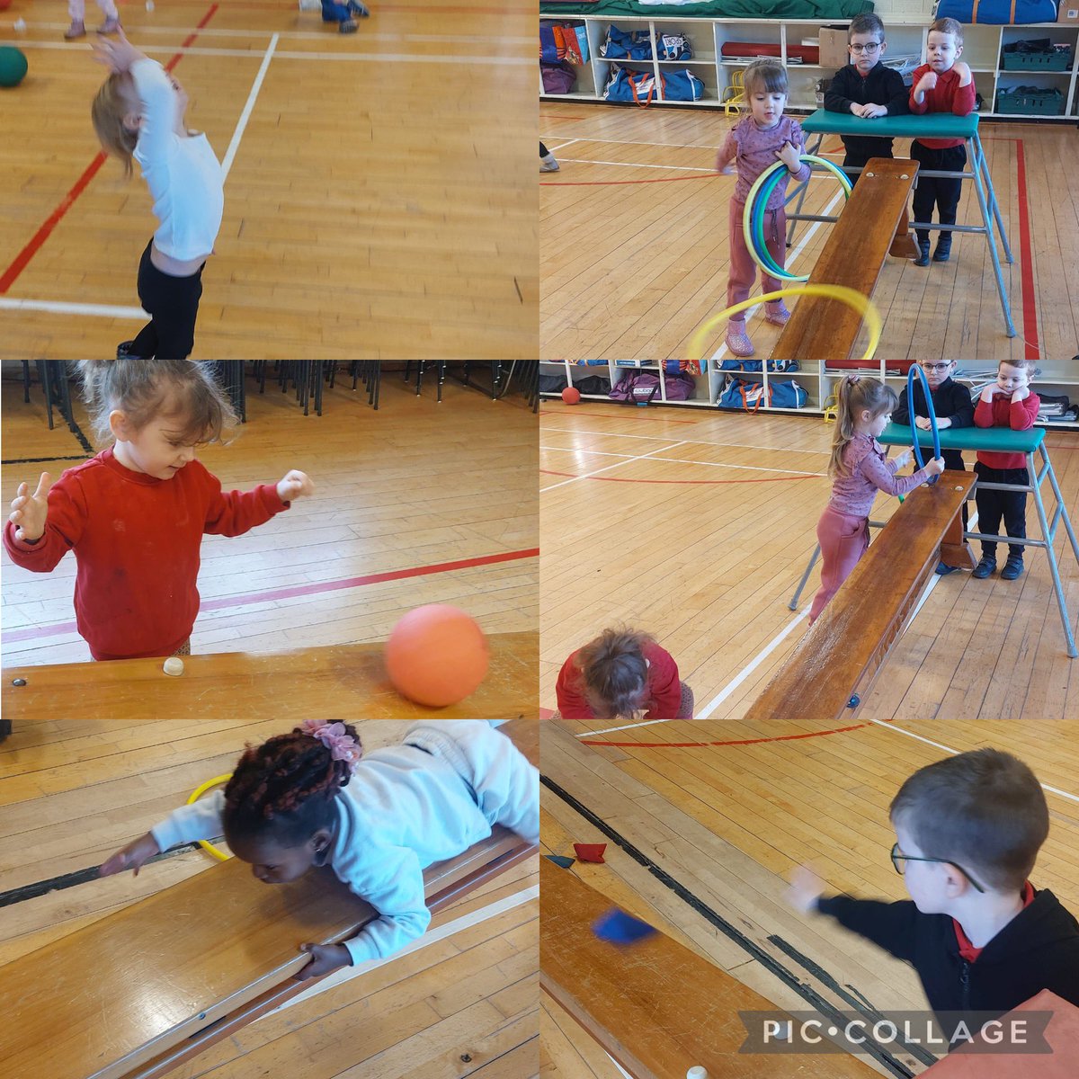 Alongside the aeroplanes, children are enjoying trajectory experiences. Here are some examples of the fun we had below!