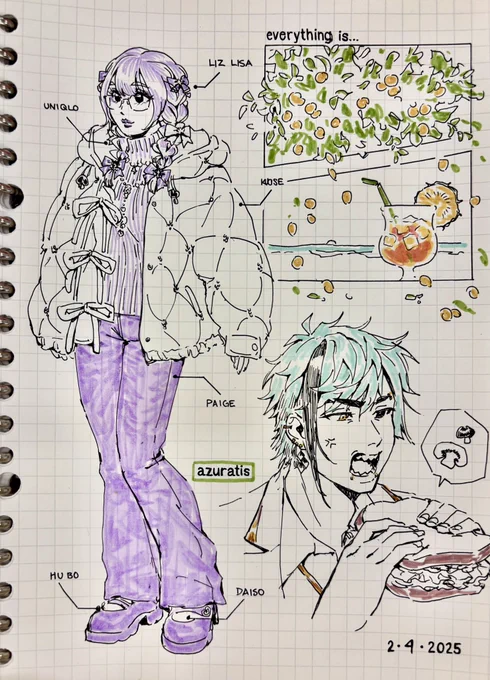sketchbook page of the day🤯 