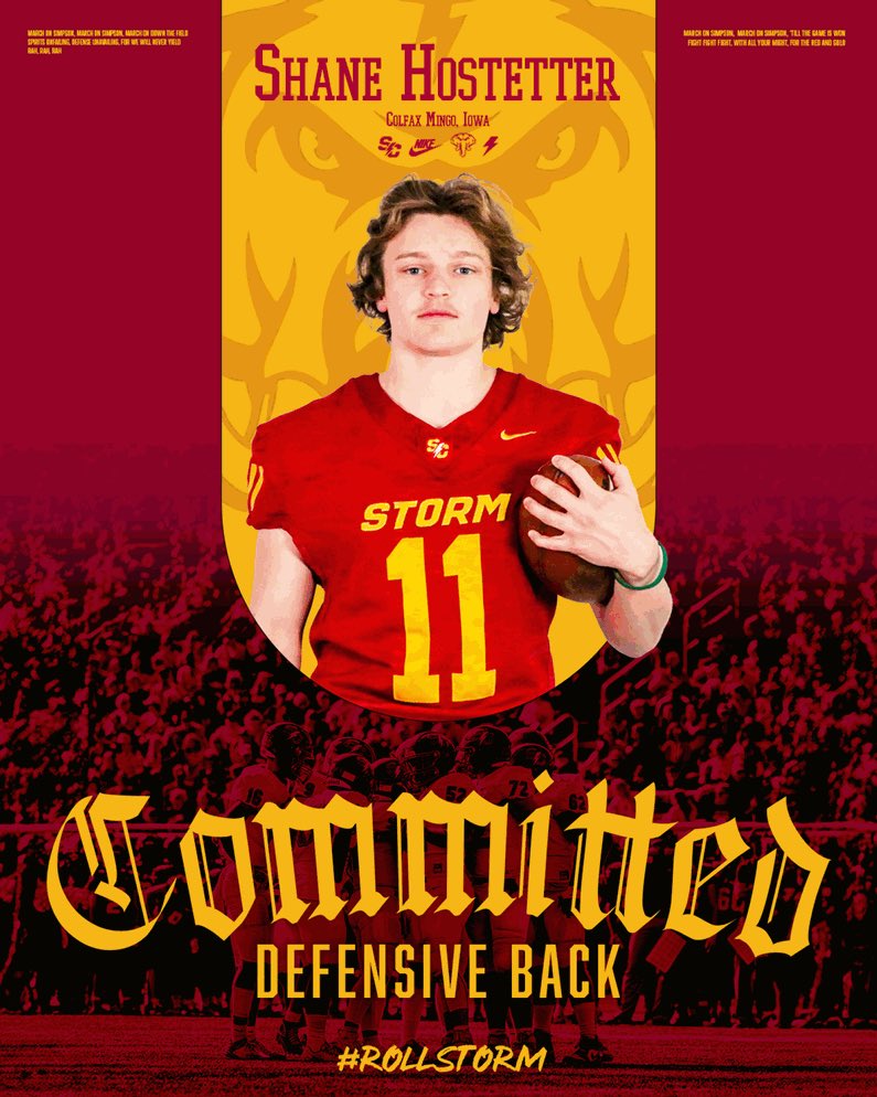 Excited to announce I’ll be committing to Simpson College! Thank you <a href="/ReedHoskins/">Reed Hoskins</a> for this opportunity!