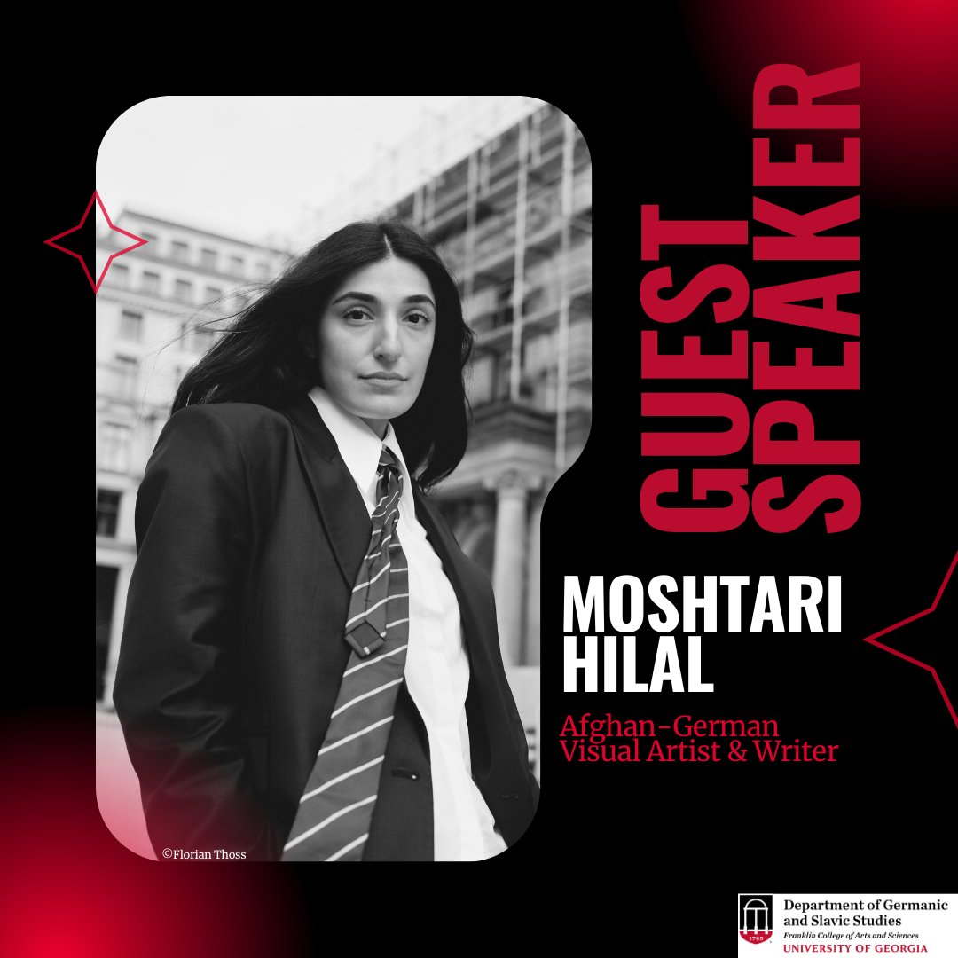 GSSatUGA's tweet photo. We are excited to announce that Moshtari Hilal will be visiting for a special artist talk and reading on March 19th!

We hope you can join us! https://t.co/nUpCCzZ5rv