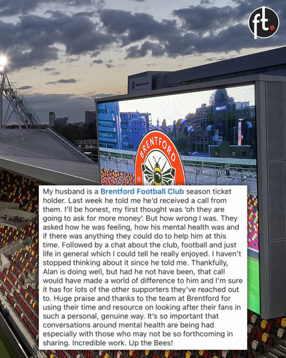 Brentford, proper football club. ❤️🐝