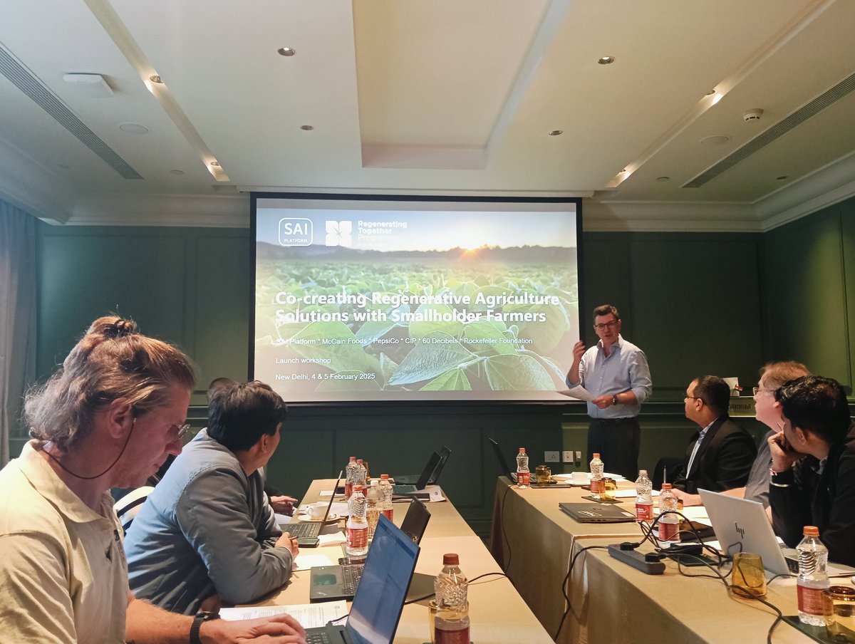 🚀 Kicked off our #RegenerativeAgriculture Project with experts from <a href="/PepsiCoIndia/">PepsiCo</a>, <a href="/RockefellerFdn/">The Rockefeller Foundation</a>, @SAIplat, <a href="/Cipotato/">International Potato Center</a> and more!

🌱 Key focus areas:
✅ Water optimization &amp; reduced pesticide use
✅ Climate change mitigation &amp; soil health
✅ Scaling regenerative practices