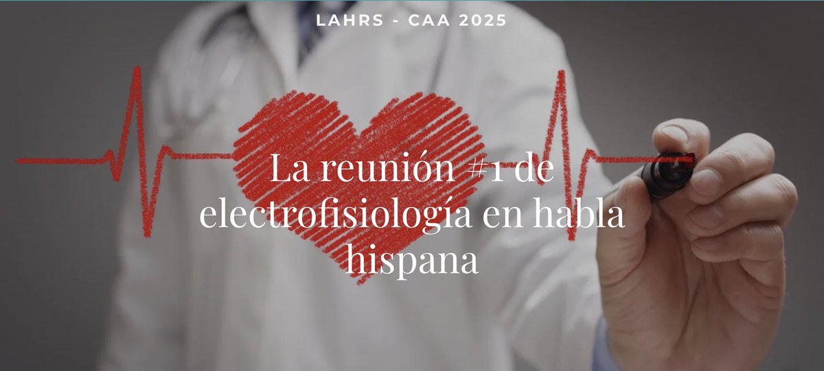 Congreso #LAHRS2025 
29-31 Octubre, Buenos Aires 🇦🇷
Junto a <a href="/carritmiasarg/">13° Congreso Argentino de Arritmias</a> 
Agenda la fecha !!!!

Visita nuestro sitio web oficial e inscríbete para recibir novedades lahrs-caa2025.com