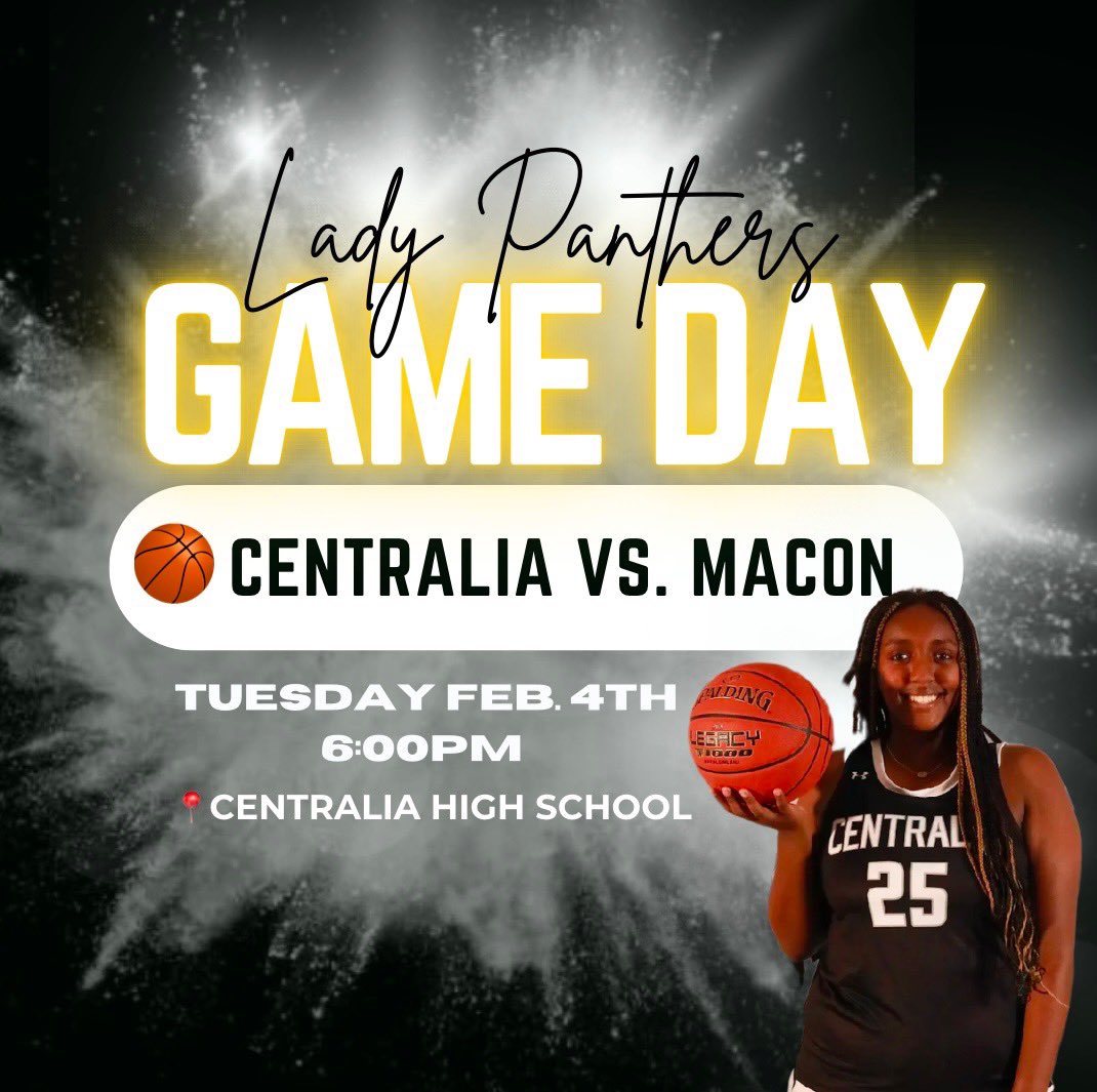 Centralia Lady Panthers WBB (@wbbcentralia) on Twitter photo 1st Home Conference Game! Lady Panthers (17-1, 1-0) take on Macon.
<a href="/RodKRCG13/">Rod Smith</a> <a href="/Megan_aub_brink/">Megan Brinkmann</a> <a href="/JeremyJacob88/">Jeremy Jacob</a> <a href="/ChrisDuerr/">Chris Duerr</a> <a href="/ClarenceCanno13/">Clarence Cannon Conference</a> <a href="/KOMUsports/">KOMU 8 Sports</a> <a href="/MbcaCoaches/">MBCA</a> <a href="/BenArnetKOMU/">Ben Arnet</a> <a href="/NemoPressbox/">NEMO Pressbox</a> <a href="/austinward41/">Austin Ward</a> <a href="/RoundBallBrad/">Brad Hayes</a> 1st Home Conference Game! Lady Panthers (17-1, 1-0) take on Macon.
<a href="/RodKRCG13/">Rod Smith</a> <a href="/Megan_aub_brink/">Megan Brinkmann</a> <a href="/JeremyJacob88/">Jeremy Jacob</a> <a href="/ChrisDuerr/">Chris Duerr</a> <a href="/ClarenceCanno13/">Clarence Cannon Conference</a> <a href="/KOMUsports/">KOMU 8 Sports</a> <a href="/MbcaCoaches/">MBCA</a> <a href="/BenArnetKOMU/">Ben Arnet</a> <a href="/NemoPressbox/">NEMO Pressbox</a> <a href="/austinward41/">Austin Ward</a> <a href="/RoundBallBrad/">Brad Hayes</a>