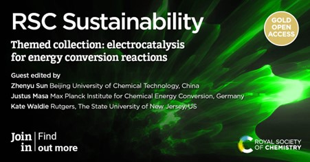 RSC_Sus's tweet photo. Don’t miss out on the #RSCSus themed collection on Electrocatalysis for Energy Conversion Reactions. The submission deadline is 14th May 2025, so submit your work now to have it included.
https://t.co/ehvhRA43bQ https://t.co/ZtX4QYP4n4