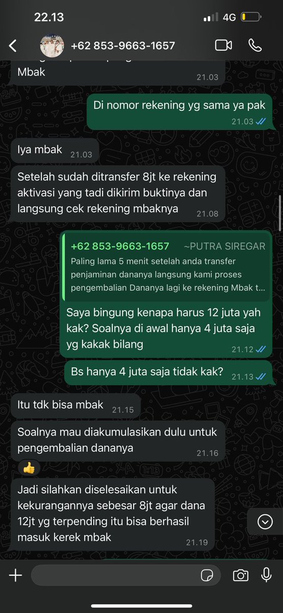 saturnslostsoul's tweet photo. Setelah ditrf, mereka mengaku mengirimkan 12 juta dan minta untuk dikembalikan uangnya sebesar 8 juta, aneh bgt knp gak lgsg ditarif sebesar nominal yg sdh ditanggungi? 

Liat aja alesannya 🗿 https://t.co/BiITDL56nT