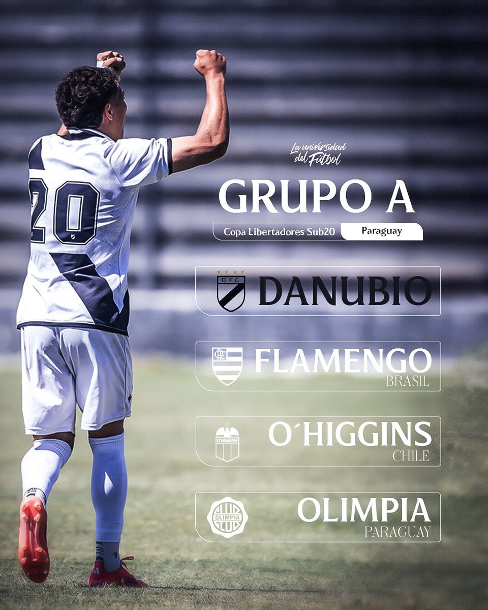 🎲 𝗧𝗼𝗱𝗼 𝗹𝗶𝘀𝘁𝗼

Rivales confirmados para nuestra participación en la <a href="/LibertadoresU20/">CONMEBOL Libertadores Sub-20</a>. 

#LaUniversidad🎓