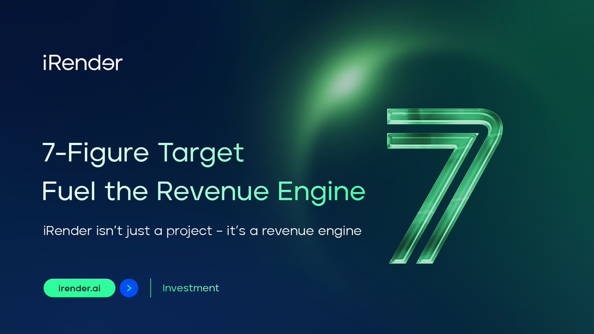 irenderai's tweet photo. 7-figure target 🎯

        How?
        🔹 Diversified income: product sales, partnerships, & services
        🔹 Strong token incentives
        🔹 A scalable business model ready for exponential growth.

iRender isn’t just a project – it’s a revenue engine 🔥🔥🔥

 #iRender #Investment #CryptoGrowth #DecentralizedComputing