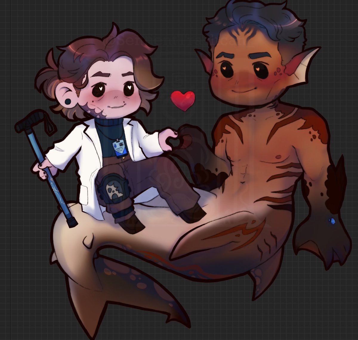 SentienTrash's tweet image. Some Jayvik Mermaid au chibis 🫶🫶🫶

(Would y’all be interested in charms of this (I’ve gotten a few people asking) and I wanted to know 🤔)

#Jayvik #Jayce #Viktor #jaycexviktor #arcane