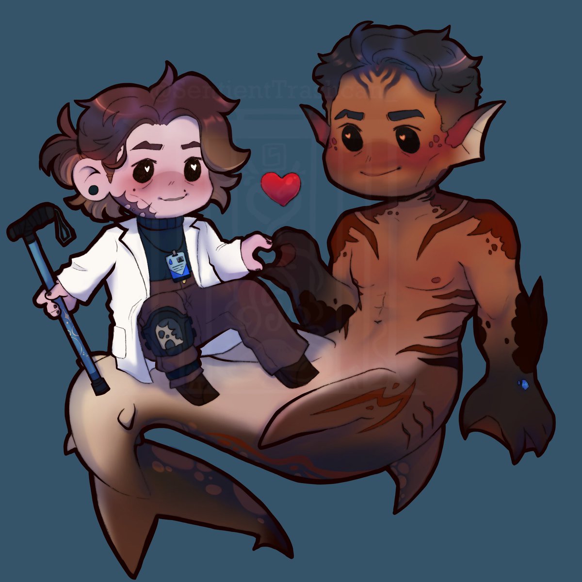 SentienTrash's tweet image. Some Jayvik Mermaid au chibis 🫶🫶🫶

(Would y’all be interested in charms of this (I’ve gotten a few people asking) and I wanted to know 🤔)

#Jayvik #Jayce #Viktor #jaycexviktor #arcane