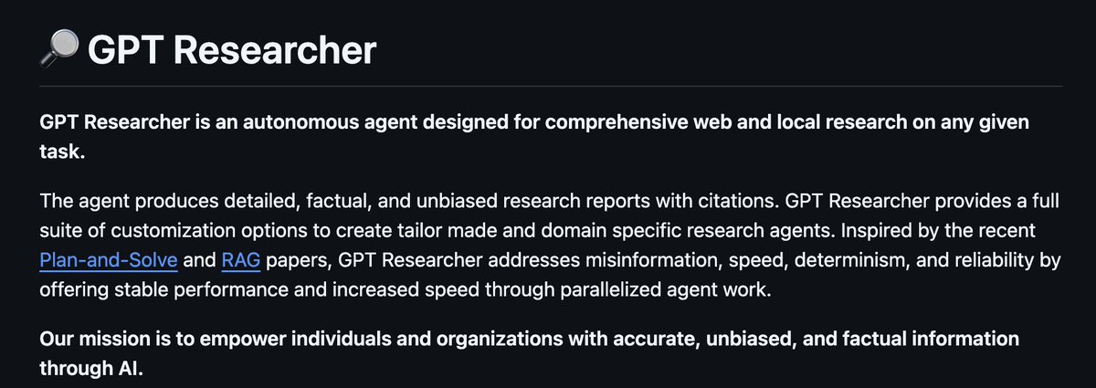 GPT Researcher (open source) uses "Planner" and "Execution" agents to create reports similar to what we saw OAI release this week with deep research. 

It will be awesome once we get human-in-the-loop figured out with these kinds of tools. Eventually, I'm sure they could return