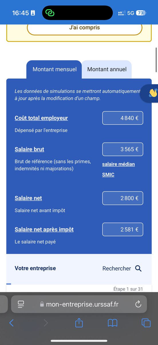 MrTempus_'s tweet photo. Un smic ça coûte 1881€ à l’employeur soir environ 480€ de charges au total 

Pour multiplier son salaire par 2, les charges montent à 2040€ soit… multiplié par 4.25 ! 

Je vous laisse tirer vos conclusions https://t.co/X5v8ovpcq1