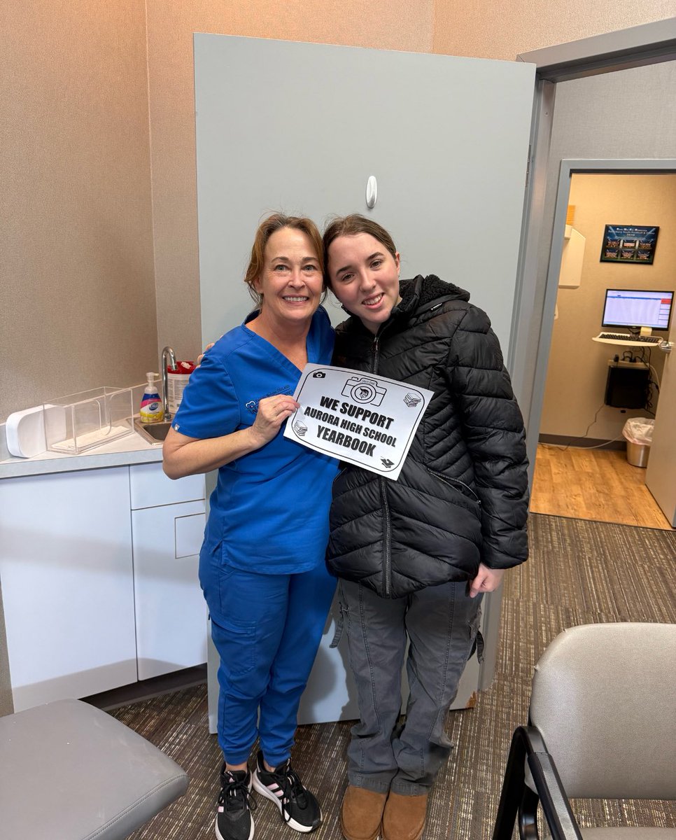 Thank you to Mia Hunziker for supporting the yearbook committee by going to Wenger Orthodontics to sell an add!!
