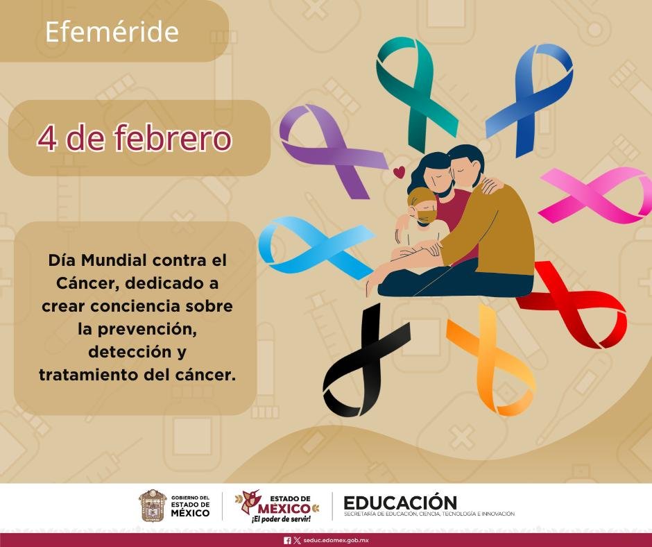 Subdirección de Formación Continua (@subdireccionc) on Twitter photo Cada año, millones de personas enfrentan el cáncer, pero cada vez más vidas se salvan gracias a la acción a tiempo. Hazte los chequeos, apoya a quienes luchan y comparte información para seguir combatiendo esta enfermedad.
¡Juntos podemos!
#DíaMundialContraElCáncer Cada año, millones de personas enfrentan el cáncer, pero cada vez más vidas se salvan gracias a la acción a tiempo. Hazte los chequeos, apoya a quienes luchan y comparte información para seguir combatiendo esta enfermedad.
¡Juntos podemos!
#DíaMundialContraElCáncer
