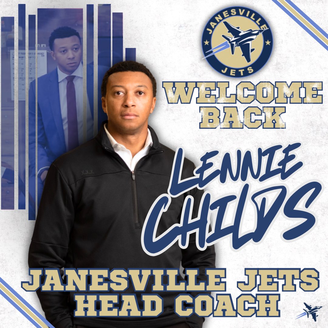 Lennie Childs Named Janesville Jets Official Head Coach &amp; GM✈️

We are proud to have Lennie back as he is a former Jets forward and associate head coach.

Read more here: janesvillejets.com/janesville-jet…