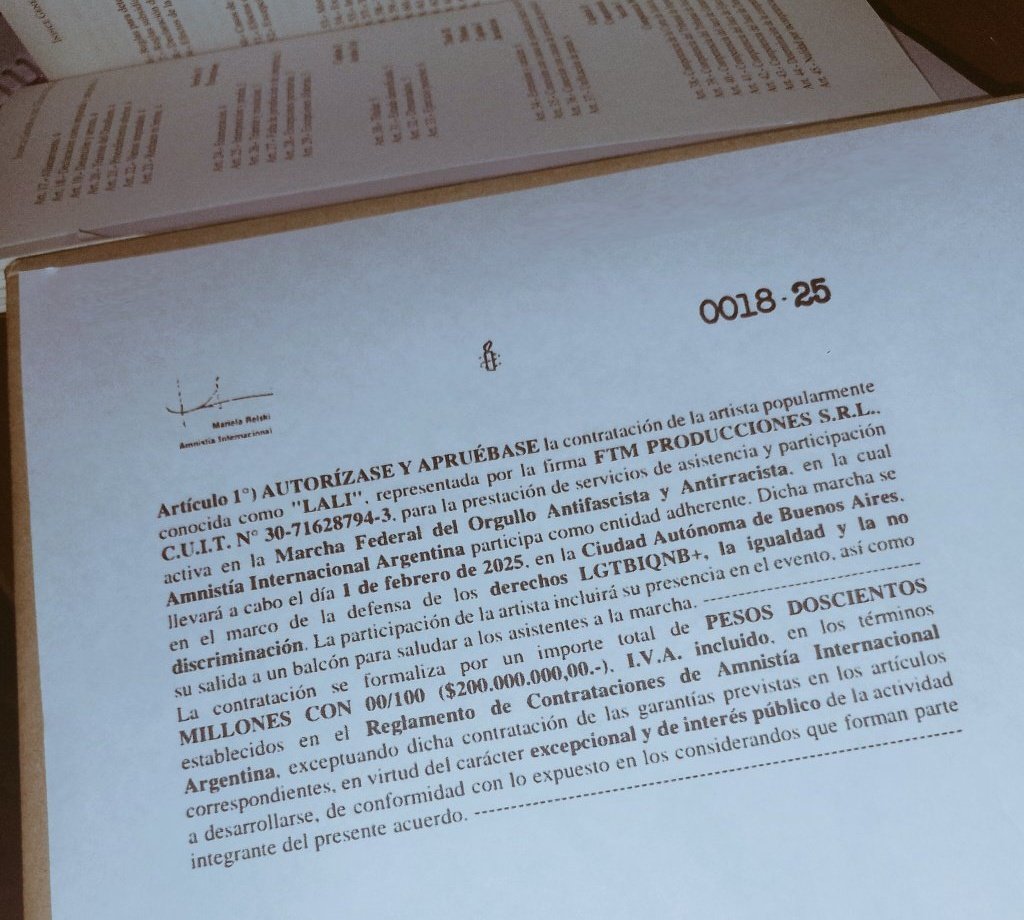 Kukas_domados's tweet image. Confirmado: Lali cobró 200 palos por mirar la marcha desde la ventana

Está escrito y firmado por Mariela Belsky de amnistía internacional ☠️